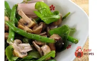 Салат З Печерицями Та Стручковою Квасолею