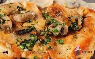 Курка з печерицями по-французьки