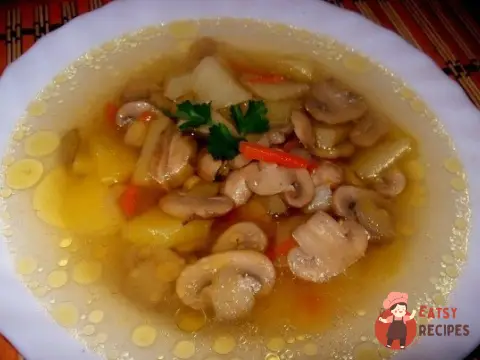 Грибний суп з картоплею