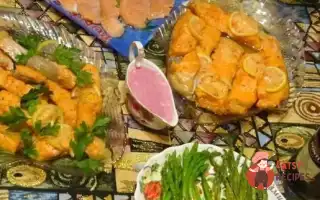 Райдужна Форель У Вині Зі Спаржею Та Гранатовим Соком