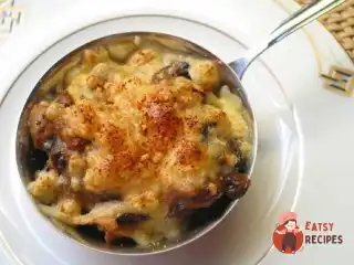 Жюльєн з мідій з креветками та грибами