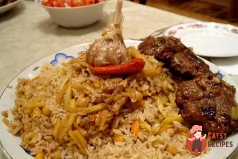 Плов із яловичини з капустою