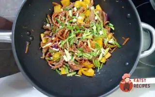 Яловичина З Болгарськими Перцями По-Китайськи