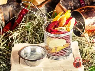 Хрумкі овочеві чіпси