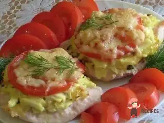 М'ясо, запечене під шубою з кабачків