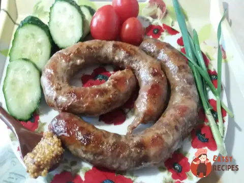 Домашня свинячо-яловича ковбаса