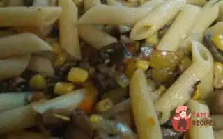 Паста З Грибами, Кукурудзою Та Перцями