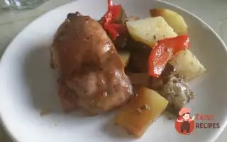 Запечена Курка З Овочами У Солодко-Кислому Соусі