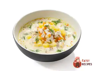 Сирний суп із куркою