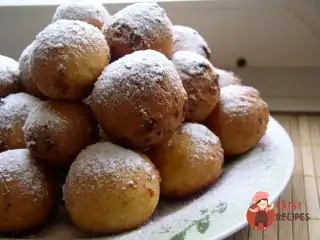 Пончики з яблучним морозивом