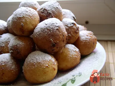 Пончики з яблучним морозивом