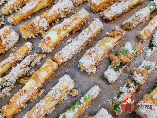 Крок 19: Смажені палички в клярі з кабачків із часниковим соусом