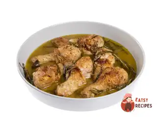 Курча з розмарином та білим вином