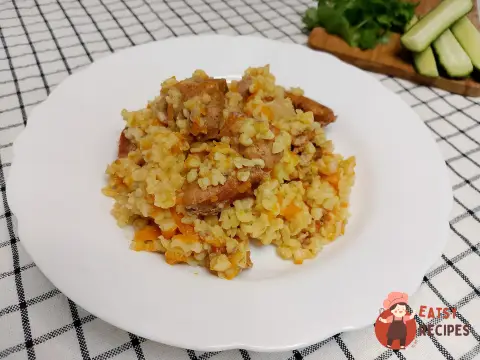 Запечений булгур зі свининою