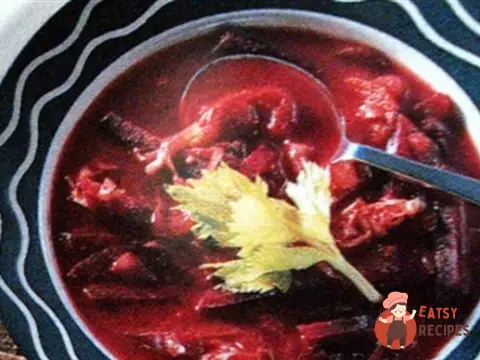 Пісний борщ із квасолею