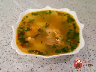 Гороховий суп зі свининою та гарбузом