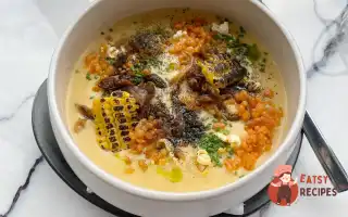Кукурудзяний Крем-Суп Зі Смаженими Глишками