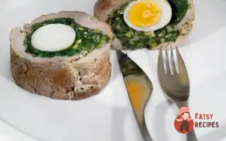 Рулет Зі Свинини Зі Шпинатом Та Яйцем