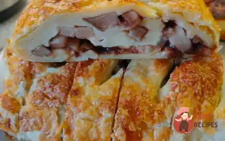 Рулет із грушею, корицею та шоколадом