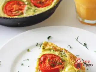 Фріттата з маскарпоне, шинкою та сиром