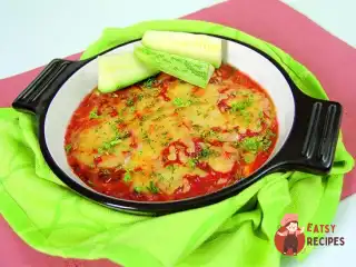 Гратен з цукіні та помідорів