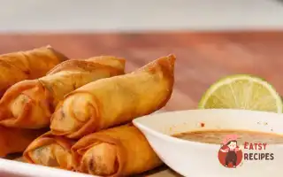 Хрусткі Сигари З Креветками Та Кокосовим Соусом.