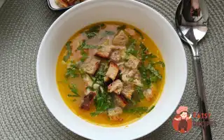 Курячий Суп Із Часниковими Сухариками
