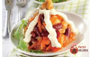 Квасоляний Салат З Копченою Куркою