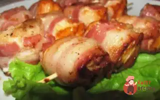 Шашлички Із Сьомги З Беконом