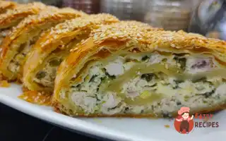 Рулет З Куркою, Яйцем Та Зеленою Цибулею