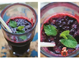Чорничний коктейль з м'ятою