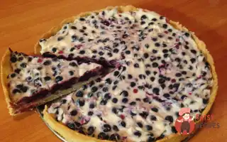 Чорничний Пай З Маскарпоне