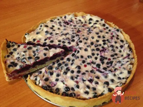 Чорничний пай з маскарпоне