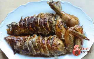 Запечена Курка З Грибами Та Цибулею
