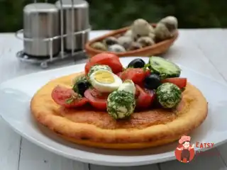 Йоркширський пудинг із сиром та овочами