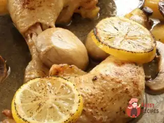 Курка з лимоном та оливками