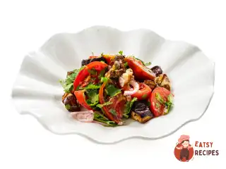 Салат із баклажанами та помідорами