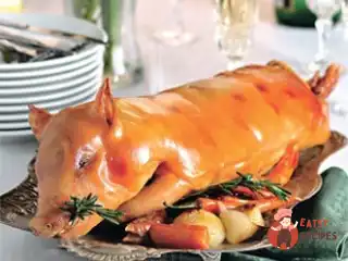 Фаршироване молочне порося