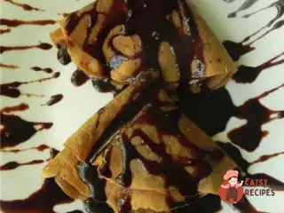 Млинці з бананом та шоколадом