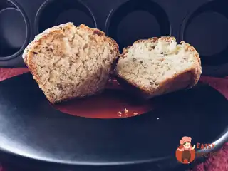 Кекси з арахісовим маслом та фундуком