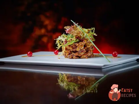 Салат із хрумкою качкою