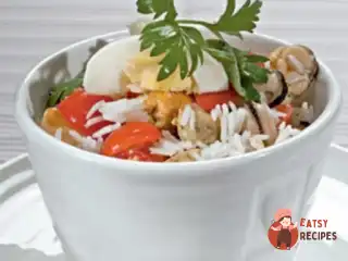Салат із мідій з ананасом