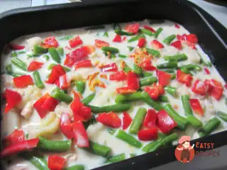 Запіканка з курячим філе та овочами