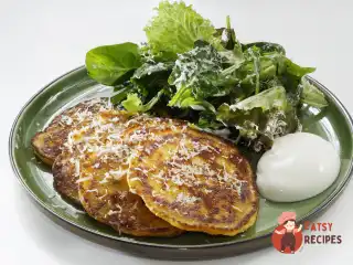 Гарбузові оладки з пармезаном та чилі