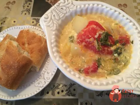 Фарширований перець з гарбузом