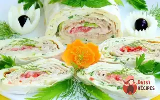 Рулет З Горбушею Та Помідорами