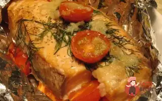 Лосось Запечений У Фользі З Овочами