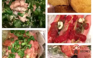 Куряче Філе, Печериці З Сиром Та Запечені Сосиски