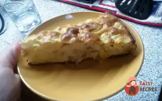Яблучний Пиріг На Бісквітному Тісті
