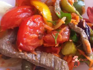 М'ясний салат із овочами